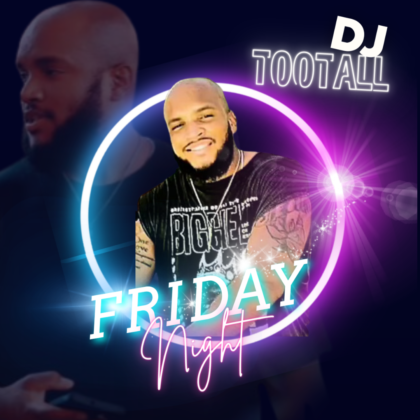 DJ TooTall playing in Baldwin Park restaurant